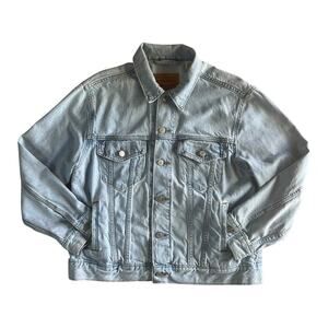Levi’s Trucker Denim Jacket Men’s Size L Light Wash Blue 72334 Classic Style